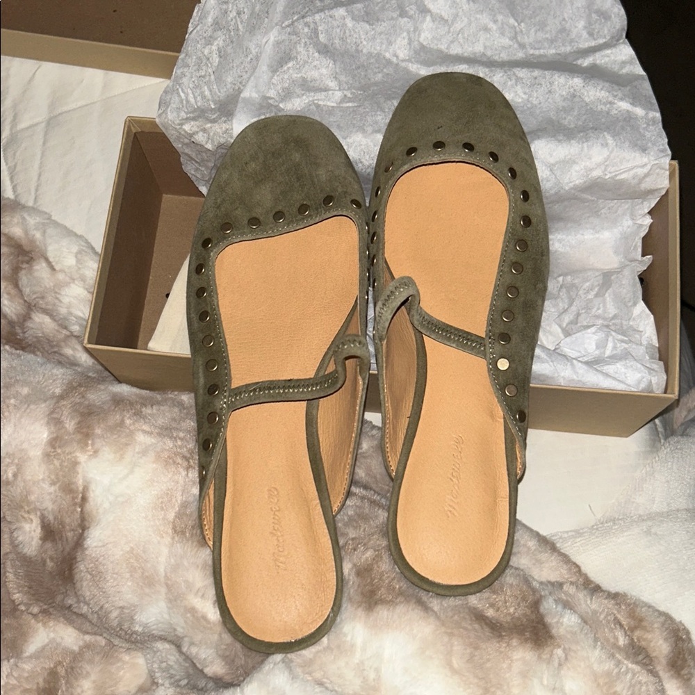 Madewell Greta Ballet Flat Mule NWT - Picture 5 of 7